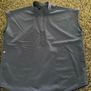 Figs scrubs Big Sky Rafaela Mandarin top medium